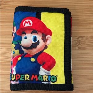 Nintendo Super Mario Kids Wallet - Red, Blue, Yellow